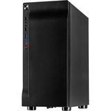 Inter-Tech A-3411 Creek Tower Nero, Chassis Tower Nero, Tower, PC, Nero, ATX, ITX, micro ATX, Blu, Verde, Rosso, Frontale