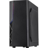 Inter-Tech B-02 RGB Tower Nero, Chassis Tower Nero, Tower, PC, Nero, ATX, micro ATX, Acrilico, Blu, Verde, Rosso