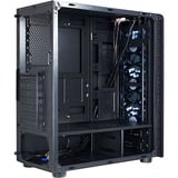 Inter-Tech CXC2 Tower Nero, Chassis Tower Nero, Tower, PC, Nero, ATX, ITX, micro ATX, Vetro temperato, Blu