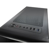 Inter-Tech CXC2 Tower Nero, Chassis Tower Nero, Tower, PC, Nero, ATX, ITX, micro ATX, Vetro temperato, Blu