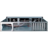 Inter-Tech IPC 2U-20248 Supporto Nero, Server case Nero, Supporto, Server, Nero, ATX, micro ATX, Mini-ITX, Acciaio, HDD, Rete, Potenza