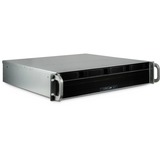 Inter-Tech IPC 2U-2404S Supporto Nero, Argento, Server case Nero, Supporto, Server, Nero, Argento, Mini-ITX, uATX, Acciaio, 2U