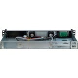 Inter-Tech IPC-K-126L Supporto Nero, Server case Nero, Supporto, Server, Nero, Mini-ITX, Acciaio, 1U
