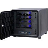 Inter-Tech SC-4100 Supporto Nero, Alloggio a cubo Nero, Supporto, Server, Nero, Mini-ITX, Acciaio, 1U