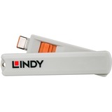 Lindy 40428 clip sicura Chiave bloccaporta USB tipo-C Grigio, Arancione 4 pz, Sicurezza arancione , Chiave bloccaporta, USB tipo-C, Grigio, Arancione, 4 pz, 10 g