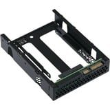 QNAP QDA-A2AR contenitore di unità di archiviazione Box esterno HDD/SSD Nero 2.5", Telaio di montaggio Nero, Box esterno HDD/SSD, 2.5", Serial ATA III, 6 Gbit/s, Nero