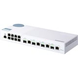 QNAP QSW-M408-4C switch di rete Gestito L2 Gigabit Ethernet (10/100/1000) Bianco, Interruttore bianco, Gestito, L2, Gigabit Ethernet (10/100/1000), Full duplex