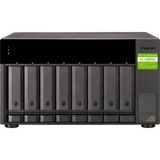 QNAP TL-D800C contenitore di unità di archiviazione Box esterno HDD/SSD Nero, Grigio 2.5/3.5", Disk enclosure Nero, Box esterno HDD/SSD, 2.5/3.5", Seriale ATA II, Serial ATA III, 6 Gbit/s, Hot-swap, Nero, Grigio