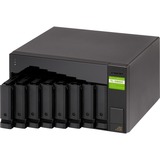 QNAP TL-D800C contenitore di unità di archiviazione Box esterno HDD/SSD Nero, Grigio 2.5/3.5", Disk enclosure Nero, Box esterno HDD/SSD, 2.5/3.5", Seriale ATA II, Serial ATA III, 6 Gbit/s, Hot-swap, Nero, Grigio