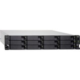 QNAP TL-R1200C-RP contenitore di unità di archiviazione Box esterno HDD/SSD Nero, Grigio 2.5/3.5", Disk enclosure Nero, Box esterno HDD/SSD, 2.5/3.5", Serial ATA III, 6 Gbit/s, Montaggio rack, Nero, Grigio