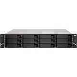 QNAP TL-R1200C-RP contenitore di unità di archiviazione Box esterno HDD/SSD Nero, Grigio 2.5/3.5", Disk enclosure Nero, Box esterno HDD/SSD, 2.5/3.5", Serial ATA III, 6 Gbit/s, Montaggio rack, Nero, Grigio