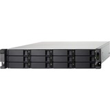 QNAP TL-R1200C-RP contenitore di unità di archiviazione Box esterno HDD/SSD Nero, Grigio 2.5/3.5", Disk enclosure Nero, Box esterno HDD/SSD, 2.5/3.5", Serial ATA III, 6 Gbit/s, Montaggio rack, Nero, Grigio