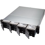 QNAP TL-R1200C-RP contenitore di unità di archiviazione Box esterno HDD/SSD Nero, Grigio 2.5/3.5", Disk enclosure Nero, Box esterno HDD/SSD, 2.5/3.5", Serial ATA III, 6 Gbit/s, Montaggio rack, Nero, Grigio