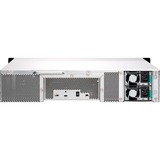 QNAP TL-R1200C-RP contenitore di unità di archiviazione Box esterno HDD/SSD Nero, Grigio 2.5/3.5", Disk enclosure Nero, Box esterno HDD/SSD, 2.5/3.5", Serial ATA III, 6 Gbit/s, Montaggio rack, Nero, Grigio