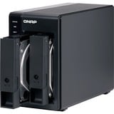 QNAP TR-002 contenitore di unità di archiviazione Box esterno HDD/SSD Nero 2.5/3.5", Disk enclosure Nero, Box esterno HDD/SSD, 2.5/3.5", Seriale ATA II, Serial ATA III, 6 Gbit/s, Hot-swap, Nero