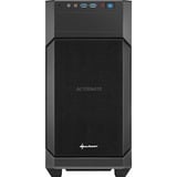 Sharkoon V1000 Mini-Tower, Case PC, Chassis Tower Nero, Metallo, Nero, Micro ATX,Mini-ITX, 15,5 cm