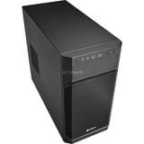 Sharkoon V1000 Mini-Tower, Case PC, Chassis Tower Nero, Metallo, Nero, Micro ATX,Mini-ITX, 15,5 cm