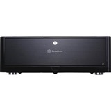 SilverStone GD06B vane portacomputer Scrivania Nero, Alloggiamento desktop Nero, Scrivania, PC, Alluminio, Plastica, SECC, Micro-ATX, Mini-DTX, Mini-ITX, Nero, 440 mm, Vendita al dettaglio