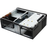 SilverStone GD06B vane portacomputer Scrivania Nero, Alloggiamento desktop Nero, Scrivania, PC, Alluminio, Plastica, SECC, Micro-ATX, Mini-DTX, Mini-ITX, Nero, 440 mm, Vendita al dettaglio