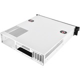 SilverStone RM21-304 Supporto Bianco, Enclosure per rack Nero, Supporto, Server, Bianco, micro ATX, Mini-ITX, Metallo, 2U