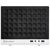 SilverStone SG13 Mini Tower Nero, Bianco, Alloggio a cubo bianco/Nero, Mini Tower, PC, Nero, Bianco, Mini-ATX, Mini-DTX, Acciaio, 6,1 cm