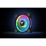 Thermaltake Riing Duo 12 RGB Premium Edition Case per computer Ventilatore 12 cm Nero, Ventola Nero, Ventilatore, 12 cm, 500 Giri/min, 1500 Giri/min, 23,9 dB, 42,45 pdc/min