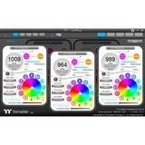 Thermaltake Riing Duo 12 RGB Premium Edition Case per computer Ventilatore 12 cm Nero, Ventola Nero, Ventilatore, 12 cm, 500 Giri/min, 1500 Giri/min, 23,9 dB, 42,45 pdc/min