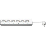 goobay AC power Extension prolunghe e multiple 3 m, Ciabatta bianco, 3 m, Bianco