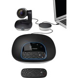 Logitech Group sistema di conferenza Sistema di videoconferenza di gruppo, Webcam Nero/Argento, Sistema di videoconferenza di gruppo, Full HD, 30 fps, 90°, 10x, Nero, Grigio