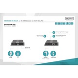 Digitus DS-55125 moltiplicatore AV Ricevitore AV Nero, Estensione HDMI Nero, 3840 x 2160 Pixel, Ricevitore AV, 120 m, Cablato, Nero