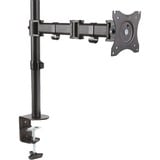 Digitus Morsetto universale monitor singolo, Base per monitor Nero, Morsa, 8 kg, 38,1 cm (15"), 68,6 cm (27"), 100 x 100 mm, Nero