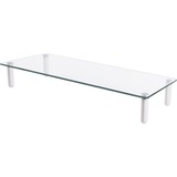 Digitus Rialzo universale di monitor in vetro, Archiviazione trasparente, Libera installazione, 20 kg, 33 cm (13"), 81,3 cm (32"), Trasparente