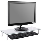 Digitus Rialzo universale di monitor in vetro, Archiviazione trasparente, Libera installazione, 20 kg, 33 cm (13"), 81,3 cm (32"), Trasparente