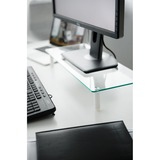 Digitus Rialzo universale di monitor in vetro, Archiviazione trasparente, Libera installazione, 20 kg, 33 cm (13"), 81,3 cm (32"), Trasparente