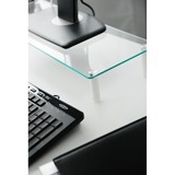 Digitus Rialzo universale di monitor in vetro, Archiviazione trasparente, Libera installazione, 20 kg, 33 cm (13"), 81,3 cm (32"), Trasparente