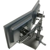 Ergotron DS Series DS100 Dual Monitor Desk Stand, Horizontal 61 cm (24") Nero Scrivania, Supporto per pavimento Nero, Horizontal, 14 kg, 61 cm (24"), 75 x 75 mm, 100 x 100 mm, Nero