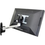 Ergotron LX HD Wall Mount Swing Arm 106,7 cm (42") Alluminio, Montaggio a parete argento/Nero, 106,7 cm (42"), 75 x 75 mm, 200 x 200 mm, -20 - 20°, Alluminio, Alluminio
