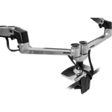 Ergotron LX Series 45-245-026 supporto da tavolo per Tv a schermo piatto 68,6 cm (27") Argento Scrivania, Base per monitor argento/Nero, Morsa/Bullone di ancoraggio, 18,1 kg, 68,6 cm (27"), 100 x 100 mm, Regolazione altezza, Argento