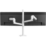 Ergotron LX Series LX Dual Stacking Arm 101,6 cm (40") Bianco Scrivania, Base per monitor bianco, Morsa, 9,1 kg, 101,6 cm (40"), 100 x 100 mm, Regolazione altezza, Bianco