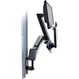 Ergotron StyleView Sit-Stand Combo Arm 61 cm (24") Alluminio Parete, Supporto bianco, 13,2 kg, 61 cm (24"), 75 x 75 mm, 100 x 100 mm, Alluminio