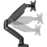 ICY BOX IB-MS303-T 81,3 cm (32") Scrivania Nero, Base per monitor Nero, Morsa, 6,5 kg, 81,3 cm (32"), 100 x 100 mm, Regolazione altezza, Nero