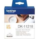 Brother DK-11218 etichetta per stampante Bianco, Nastro di scrittura Bianco, DK, Rotolo, Carta, 54 x 115 x 112 mm, 174 g