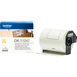 Brother DK-11247 nastro per etichettatrice Nero su bianco Nero su bianco, 180 pz, DK, Nero, Bianco, Termica diretta, Cina