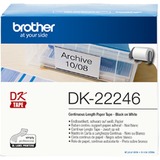 Brother DK-22246 nastro per etichettatrice Nero su bianco Nero su bianco, DK, Nero, Bianco, Termica diretta, Cina, 5 anno/i