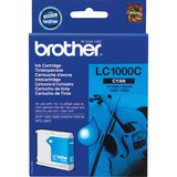 Brother LC1000C cartuccia d'inchiostro 1 pz Originale Ciano Ciano, 1 pz, 400 pagine, Confezione singola, Vendita al dettaglio