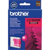 Brother LC1000M cartuccia d'inchiostro 1 pz Originale Magenta Magenta, Inchiostro a base di pigmento, 1 pz, 400 pagine, Confezione singola, Vendita al dettaglio