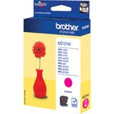 Brother LC121M cartuccia d'inchiostro 1 pz Originale Magenta Magenta, Inchiostro a base di pigmento, 1 pz, 300 pagine, Confezione singola