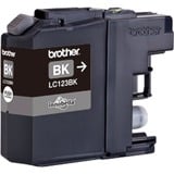 Brother LC123BK cartuccia d'inchiostro 1 pz Originale Nero Nero, Inchiostro a base di pigmento, 1 pz, 600 pagine, Confezione singola