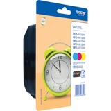 Brother LC125XLRBWBP cartuccia d'inchiostro 3 pz Originale Resa elevata (XL) Ciano, Magenta, Giallo Resa elevata (XL), Ciano, Magenta, Giallo, Inchiostro a base di pigmento, 3 pz, 1200 pagine, Confezione multipla, Vendita al dettaglio