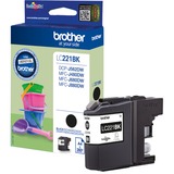 Brother LC221BK cartuccia d'inchiostro 1 pz Originale Nero Nero, Inchiostro a base di pigmento, 1 pz, 260 pagine, Confezione singola